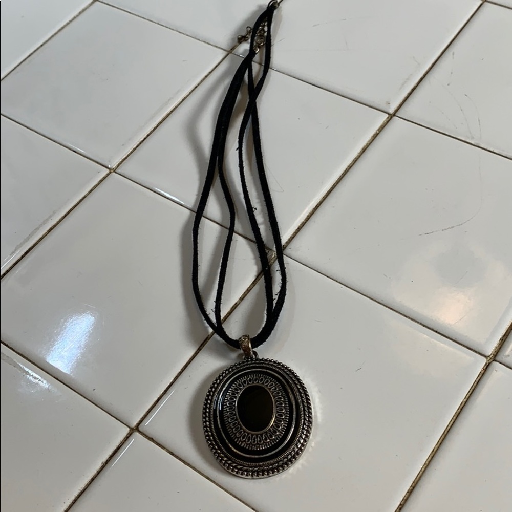 Leather pendant